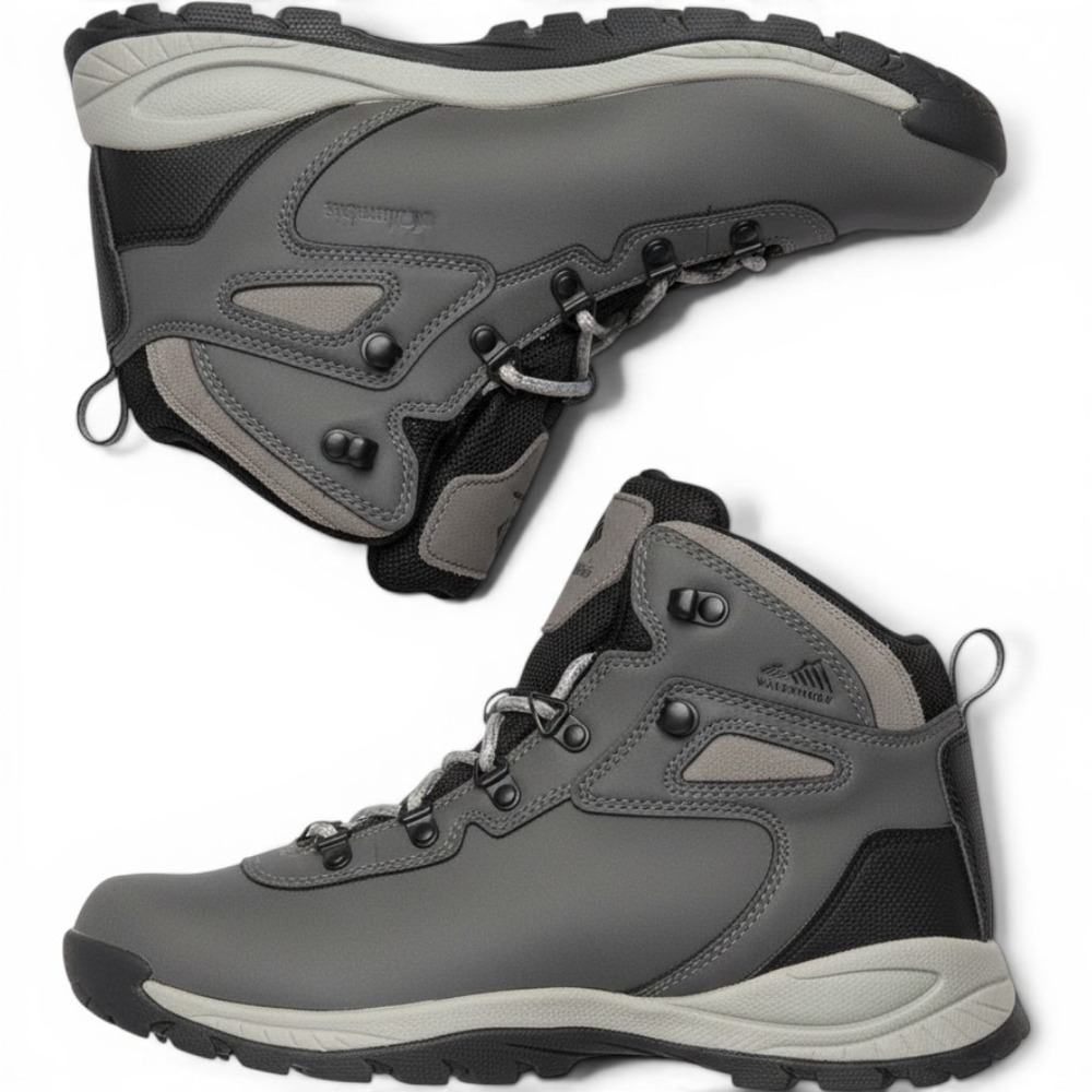 Columbia Newton Ridge Plus Waterproof Hiking Boots Grey BK3783-052 10.5W Nature